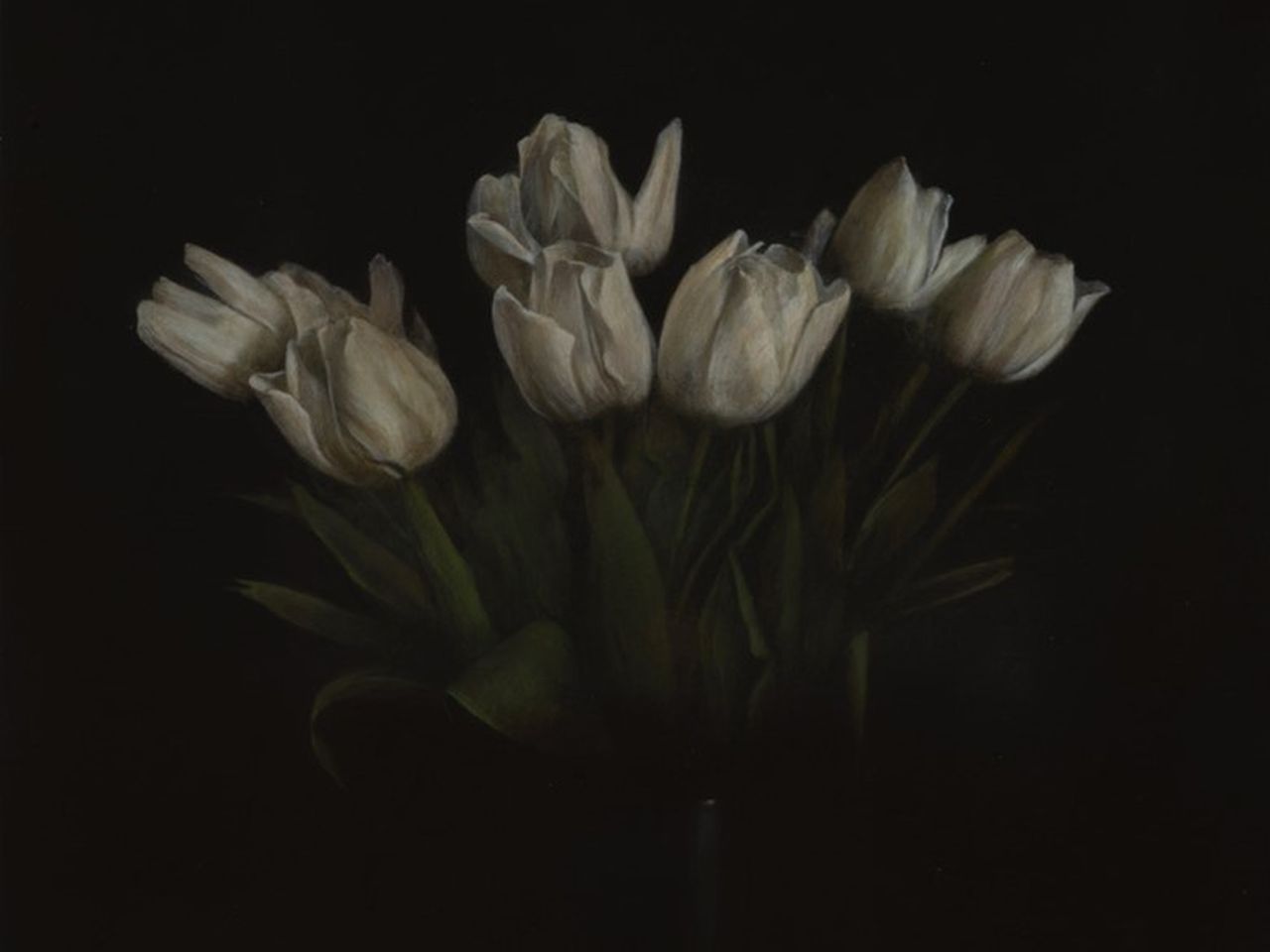 Norbert Fleischmann, "Tulpen", Ausschnitt